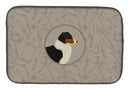 Australian Shepherd In the Kitchen Dish Drying Mat Absorbent Dish Drying Mat Pad for Kitchen Counter Dish Drainer Mat for Countertop, 14 x 21", Multicolor