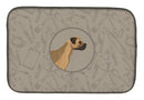 Border Terrier In the Kitchen Dish Drying Mat – Absorbent, Artistic Kitchen Essentials CK2170DDM