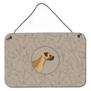Border Terrier In the Kitchen Wall or Door Hanging Prints CK2170DS812