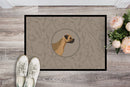 Border Terrier In the Kitchen Doormat - 18x27 Decorative Floor Mat – Indoor/Outdoor Rug with Artistic Flair CK2170MAT