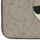 Borzoi In the Kitchen Dish Drying Mat – Absorbent, Artistic Kitchen Essentials CK2171DDM