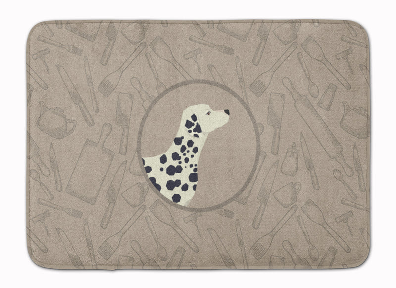 Dalmatian In the Kitchen Machine Washable Memory Foam Mat CK2181RUG