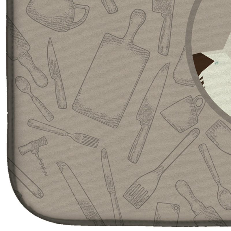 English Springer Spaniel In the Kitchen Dish Drying Mat – Absorbent, Artistic Kitchen Essentials CK2184DDM