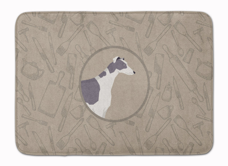 Greyhound In the Kitchen Machine Washable Memory Foam Mat CK2190RUG