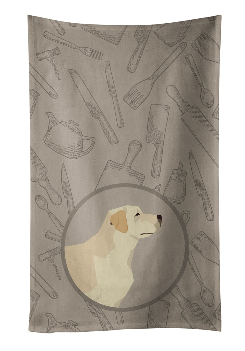 Labrador Retriever In the Kitchen Kitchen Towel CK2196KTWL