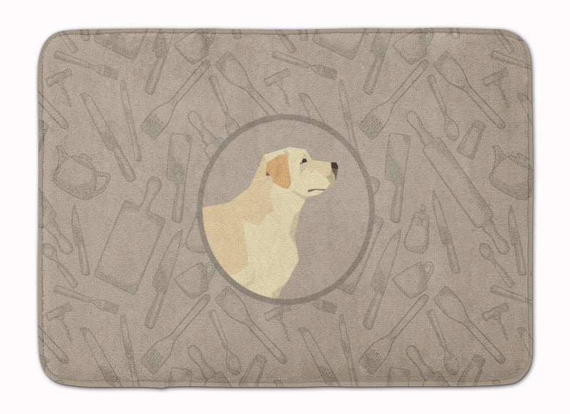 Labrador Retriever In the Kitchen Machine Washable Memory Foam Mat CK2196RUG