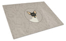 Toy Fox Terrier In the Kitchen Cutting Board Tempered Glass Kitchen Cutting Surface, Heat Resistant Chopping, Non-Slip Feet, Food Prep & Serving