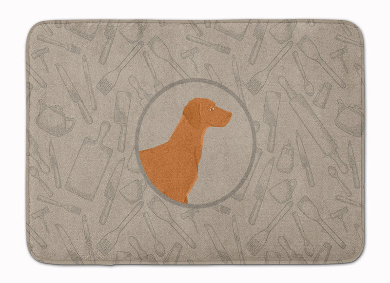 Vizsla In the Kitchen Machine Washable Memory Foam Mat CK2215RUG