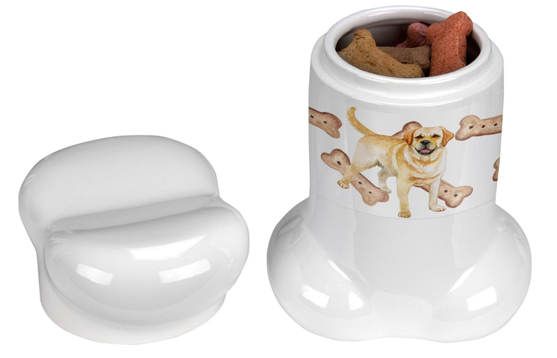 Golden Retriever Bone Shaped Treat Jar CK2244BSTJ