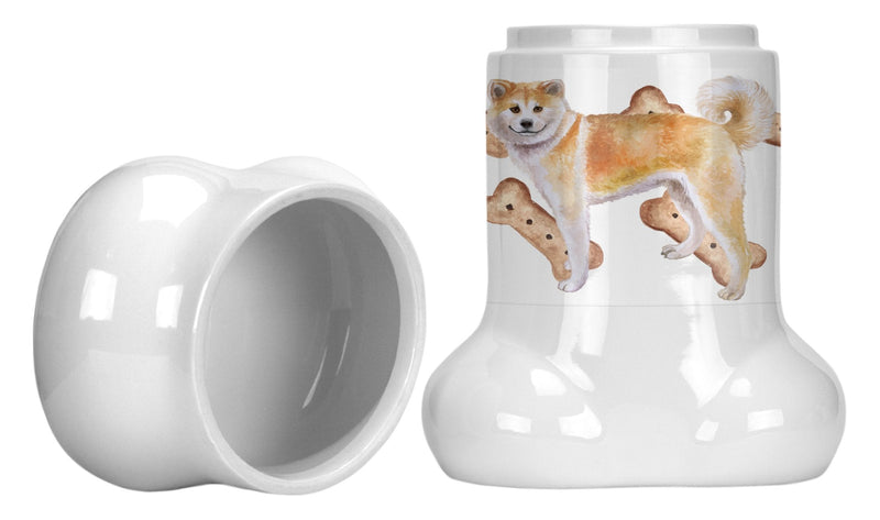 Shiba Inu Bone Shaped Treat Jar CK2258BSTJ