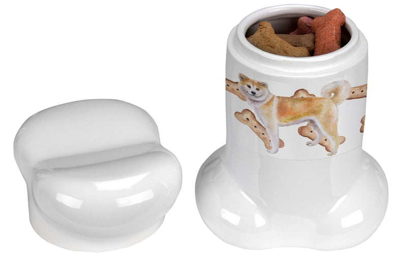 Shiba Inu Bone Shaped Treat Jar CK2258BSTJ