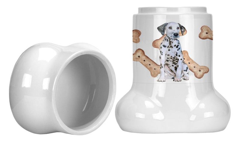Dalmatian Puppy Bone Shaped Treat Jar CK2288BSTJ