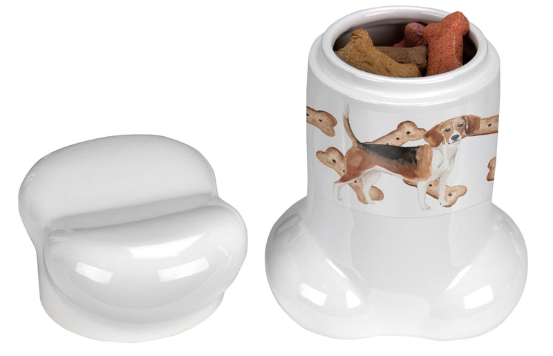 Beagle Bone Shaped Treat Jar CK2341BSTJ