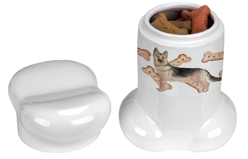 German Shepherd Bone Shaped Treat Jar CK2354BSTJ