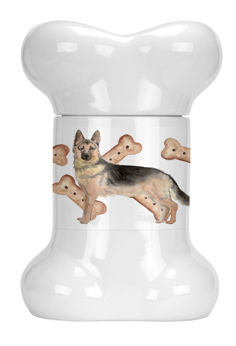 German Shepherd Bone Shaped Treat Jar CK2354BSTJ