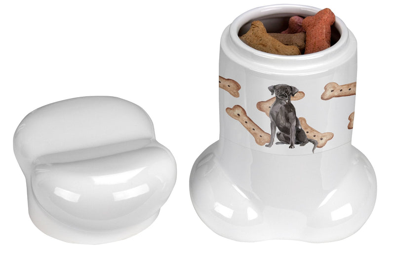 Black Labrador Retriever Bone Shaped Treat Jar CK2386BSTJ