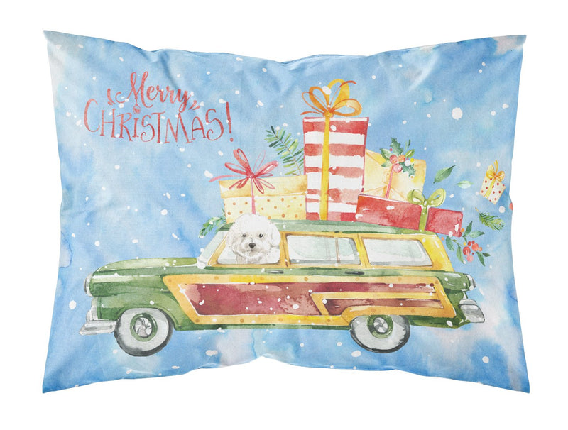 Merry Christmas Bichon Frisé  Standard Pillowcase – Artistic Decorative Front, White Back CK2395PILLOWCASE