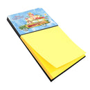 Merry Christmas Cavapoo Watercolor Sticky Note Holder Refillable Dispenser Desk Accessory 3x3 Pad Gift
