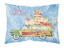 Merry Christmas Dalmatian Standard Pillowcase Lightweight Super Soft Easy Care Decorative Artwork Pillowcase, Standard