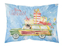Merry Christmas Long Haired Chihuahua Standard Pillowcase Lightweight Super Soft Easy Care Decorative Artwork Pillowcase, Standard