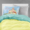 Merry Christmas Red Staffie Bull Terrier Standard Pillowcase Lightweight Super Soft Easy Care Decorative Artwork Pillowcase, Standard