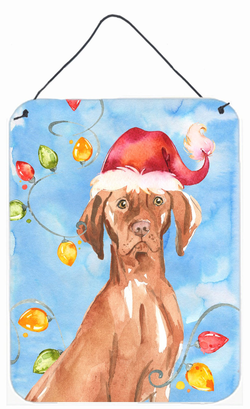 Christmas Lights Vizsla Wall or Door Hanging Prints CK2480DS1216