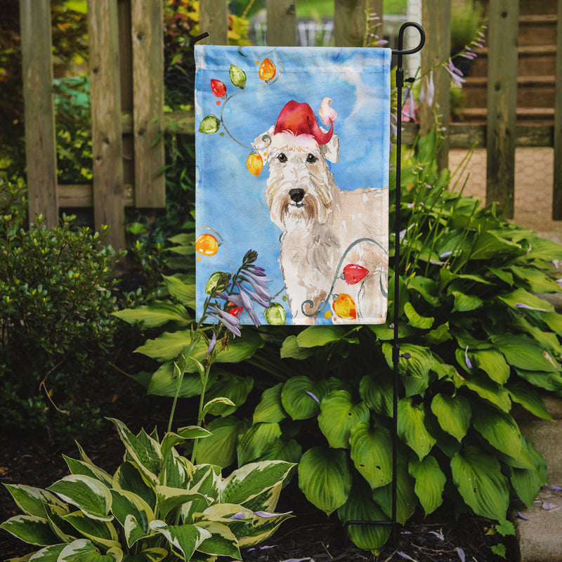 Christmas Lights Wheaten Terrier Flag Garden Size CK2499GF