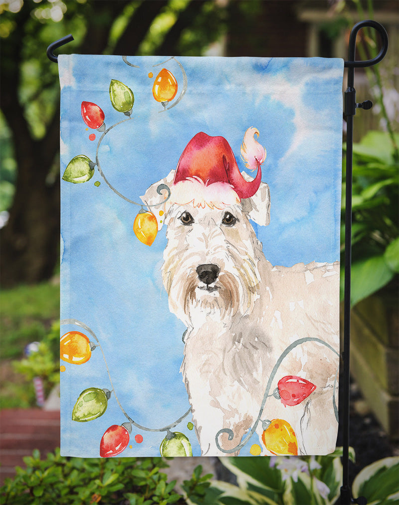 Christmas Lights Wheaten Terrier Flag Garden Size CK2499GF