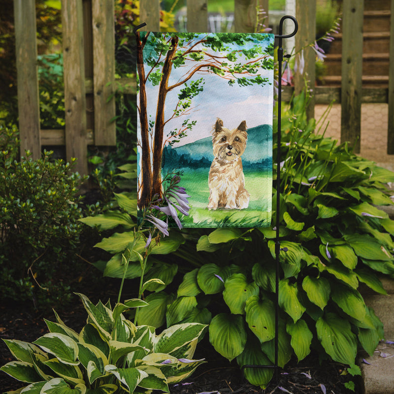 Under the Tree Cairn Terrier Garden Flag - Outdoor Decorative Yard Flag CK2577GF