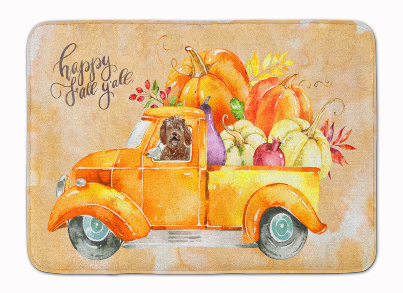 Fall Harvest Labradoodle Machine Washable Memory Foam Mat CK2623RUG