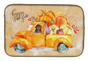 Fall Harvest Newfoundland Dish Drying Mat Absorbent Dish Drying Mat Pad for Kitchen Counter Dish Drainer Mat for Countertop, 14 x 21", Multicolor