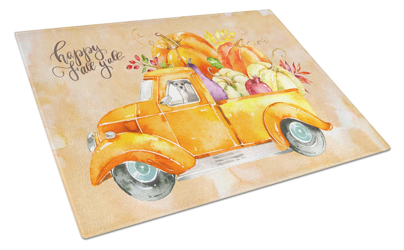 Fall Harvest Italian Greyhound Glass Cutting Board Large CK2670LCB