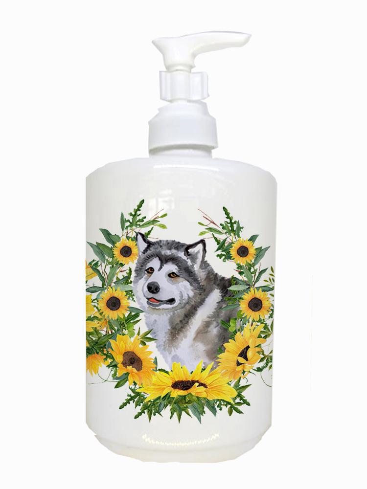 Alaskan Malamute Ceramic Soap Dispenser CK2830SOAP