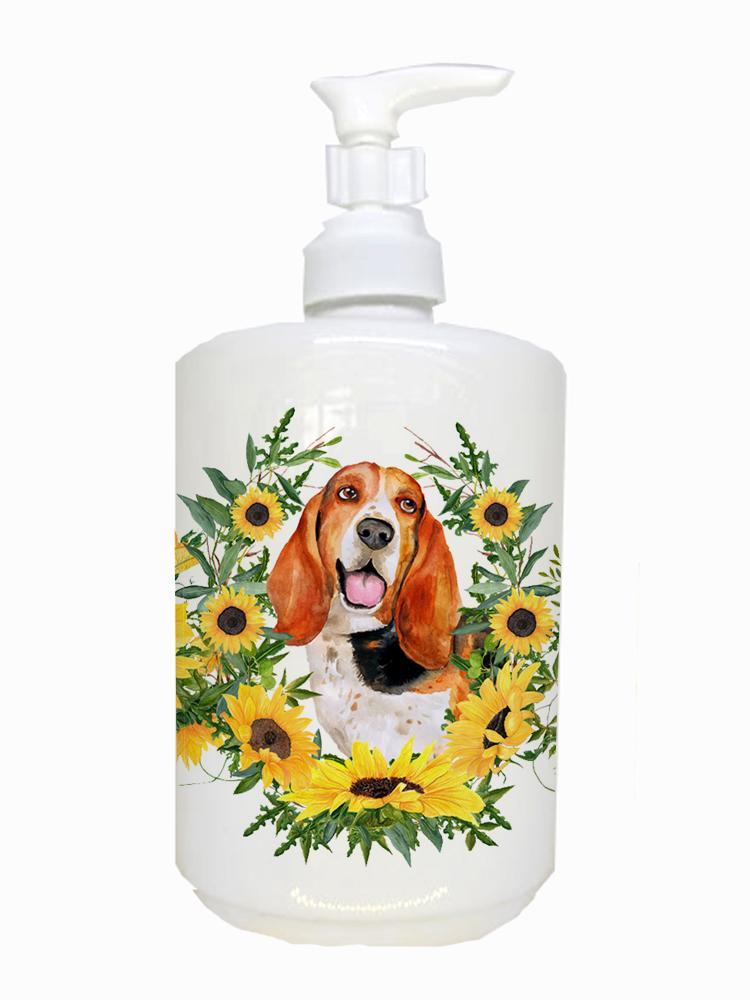 Basset Hound Ceramic Soap Dispenser CK2896SOAP