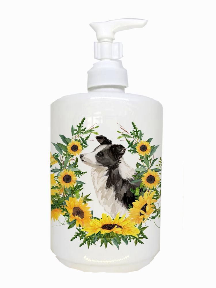 Border Collie Ceramic Soap Dispenser CK2949SOAP