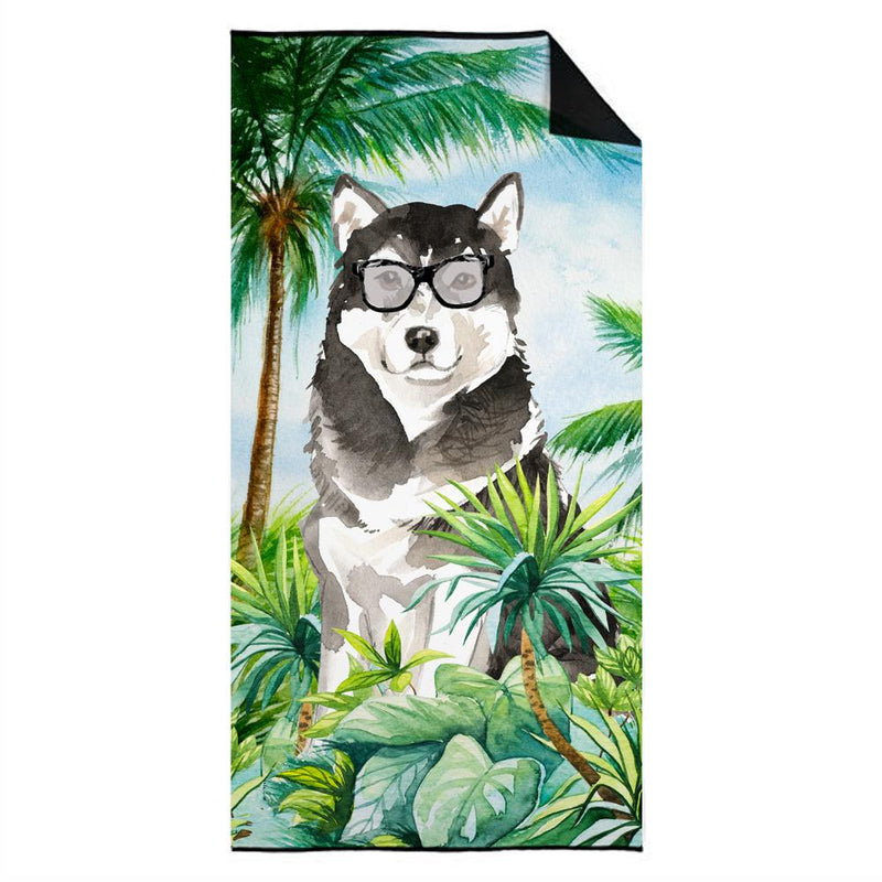 Alaskan Malamute Beach Towel – Premium Towel Large, Colorful, and Ultra-Soft for Pool or Beach CK3008TWL3060