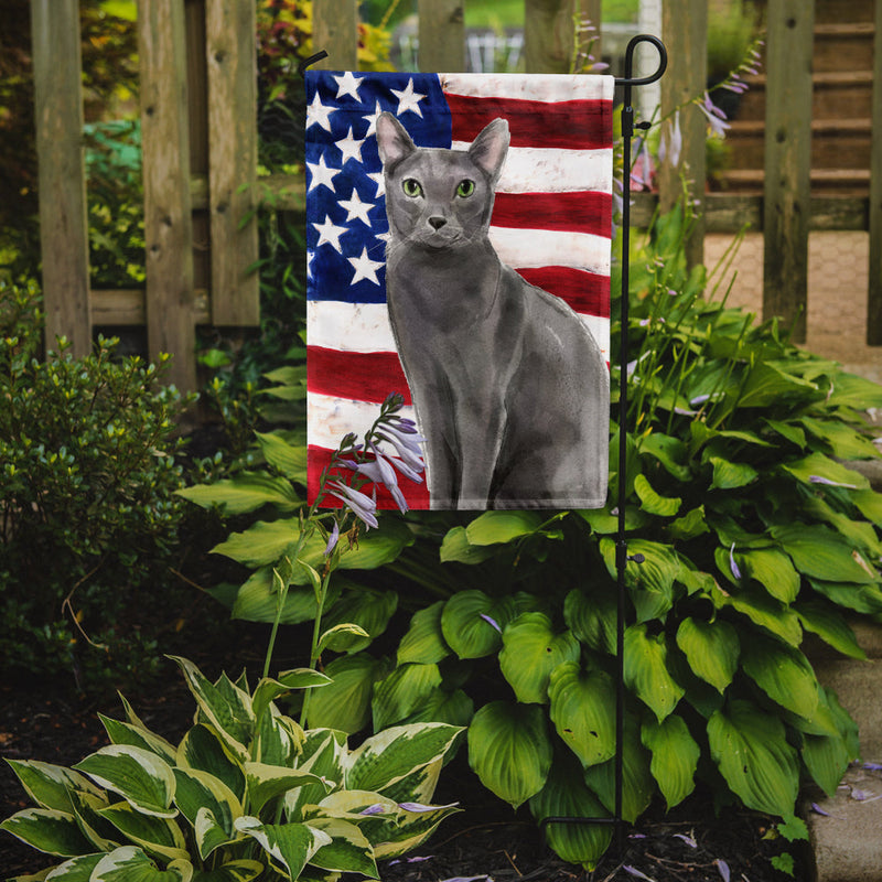 Blue Russian American Flag Garden Flag - Outdoor Decorative Yard Flag CK3031GF