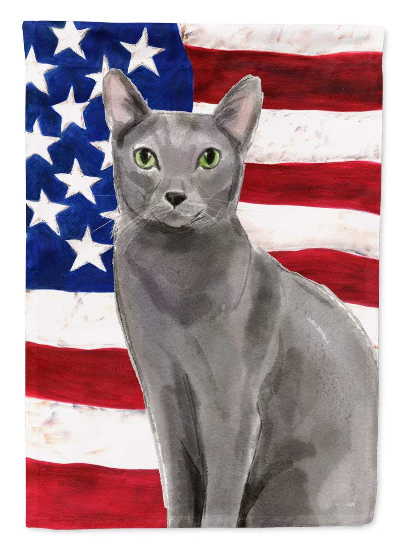 Blue Russian American Flag Garden Flag - Outdoor Decorative Yard Flag CK3031GF