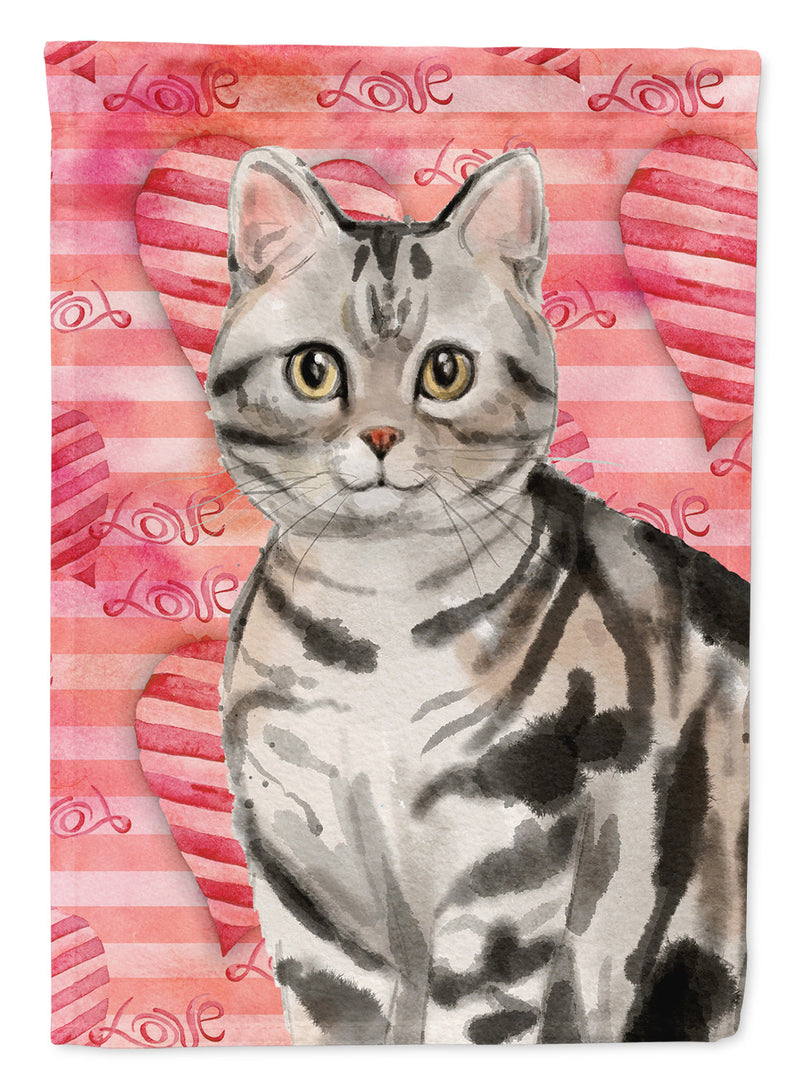 American Shorthair Cat Love Flag Garden Size CK3044GF