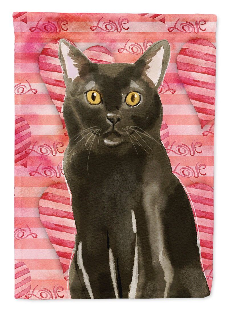 Bombay Cat Love Garden Flag - Outdoor Decorative Yard Flag CK3047GF