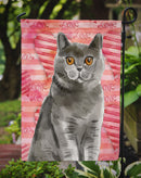 British Shorthair Cat Love Garden Flag - Outdoor Decorative Yard Flag CK3048GF
