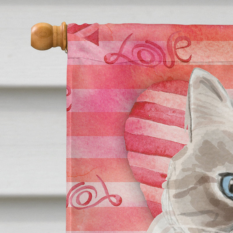 Siberian Cat Love Flag Canvas House Size CK3055CHF