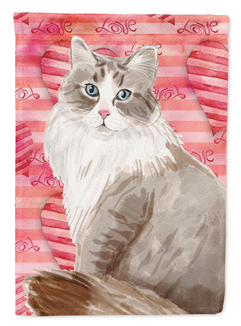 Siberian Cat Love Garden Flag - Outdoor Decorative Yard Flag CK3055GF