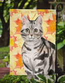 American Shorthair Fall Leaves Garden Flag - Outdoor Decorative Yard Flag CK3074GF