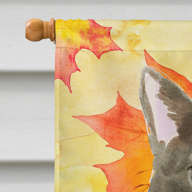 Bombay Fall Leaves Flag Canvas House Size CK3077CHF