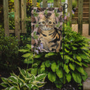 American Shorthair Brown Tabby Pine Cones Garden Flag - Outdoor Decorative Yard Flag CK3088GF