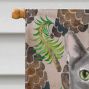 Blue Russian Pine Cones Flag Canvas House Size CK3091CHF