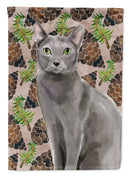 Blue Russian Pine Cones Flag Canvas House Size CK3091CHF