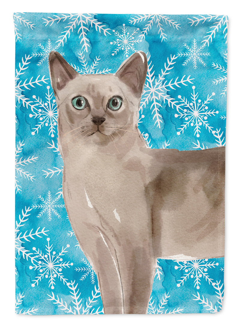 Tonkinese Winter Snowflake Flag Canvas House Size CK3116CHF