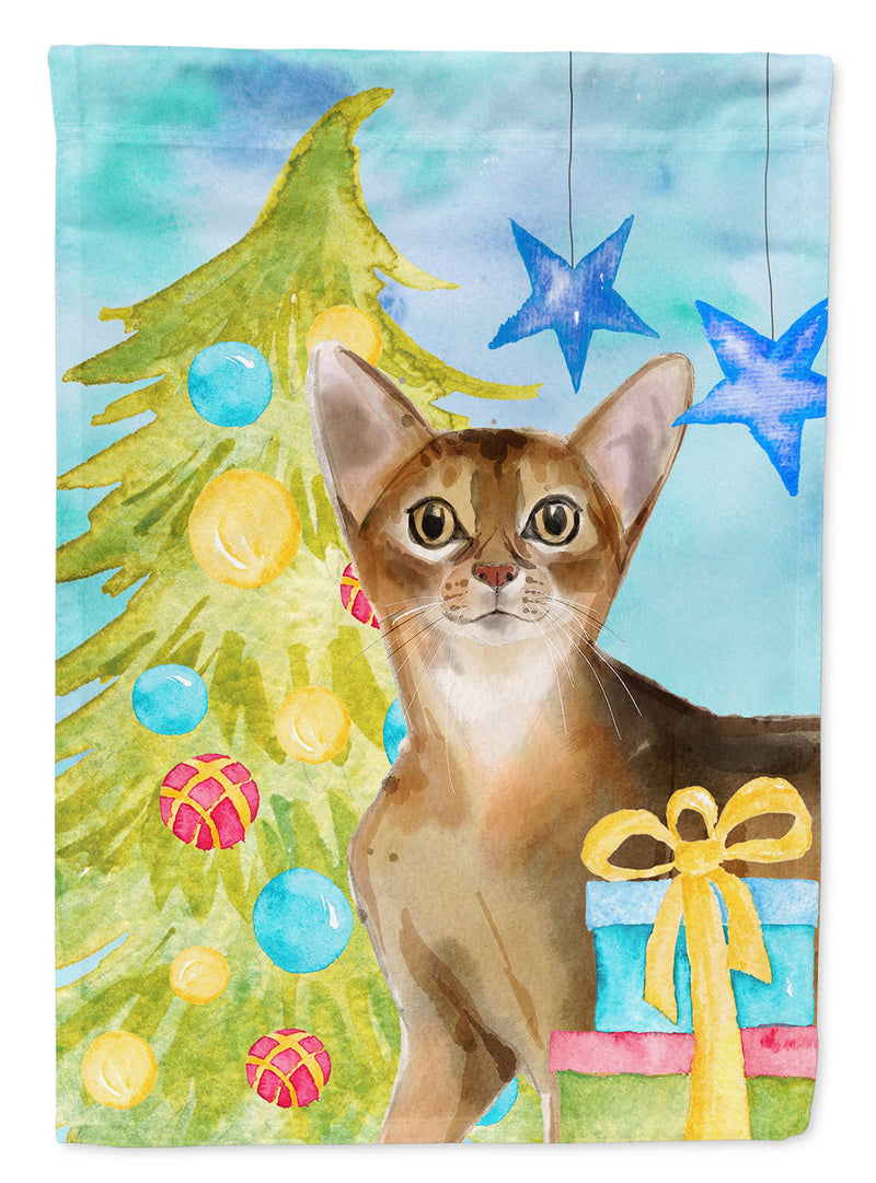 Abyssinian Christmas Presents Garden Flag - Outdoor Decorative Yard Flag CK3117GF